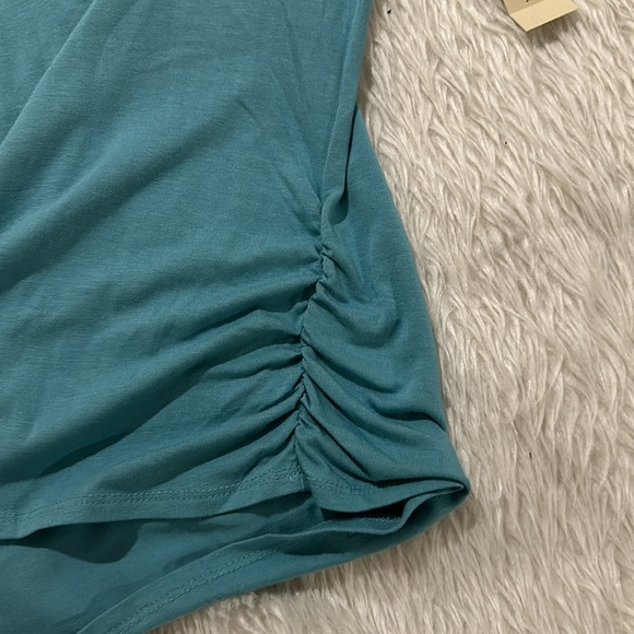 Cold water creek prima knit ruched turtle neck top size xl new - Picture 3 of 5